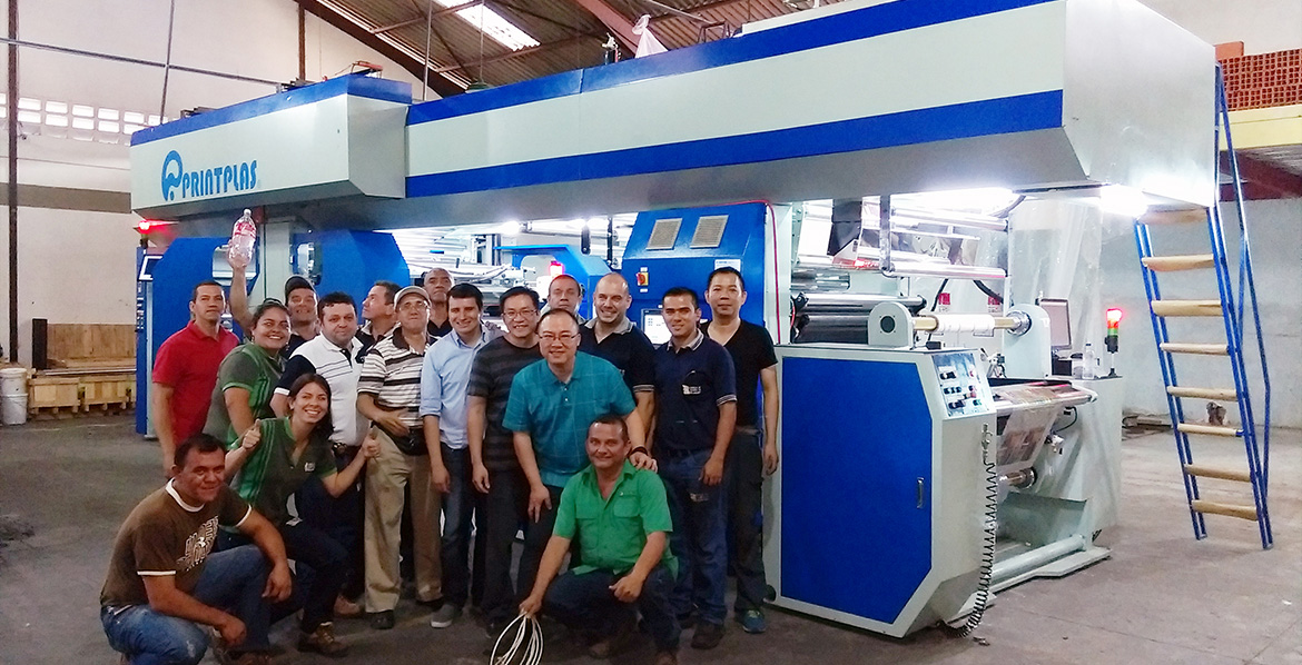 6 Colors CI High Speed Flexographic Printing Machine in Venezuela